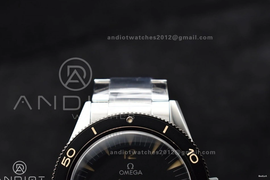 Edition Black 1:1 Clone Best on 300 VSF A8912 Seamaster Heritage Bracelet Dial SS Super 0208